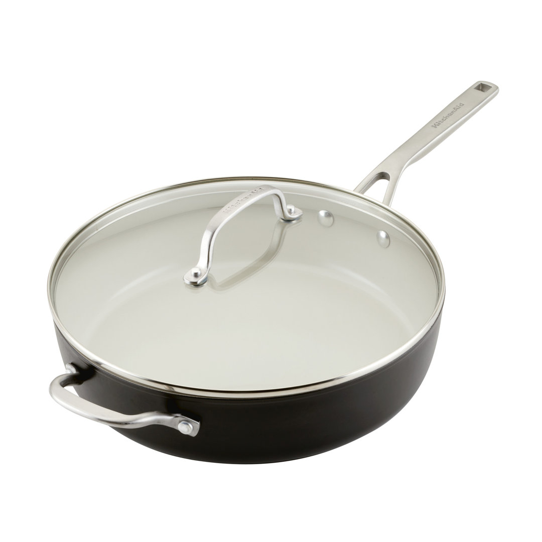KitchenAid® Hard Anodized Ceramic Nonstick Saute Pan with Lid, 5-Quart KitchenAid®