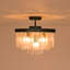 Plafonnier tambour en verre à 5 niveaux Livingon-144525398