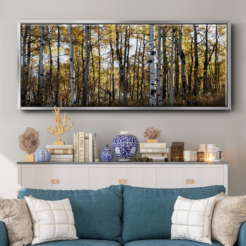 Toile encadrée de qualité supérieure Sunny Grove - prête à être accrochée, H 8 po x l 20 po x P 1,5 po