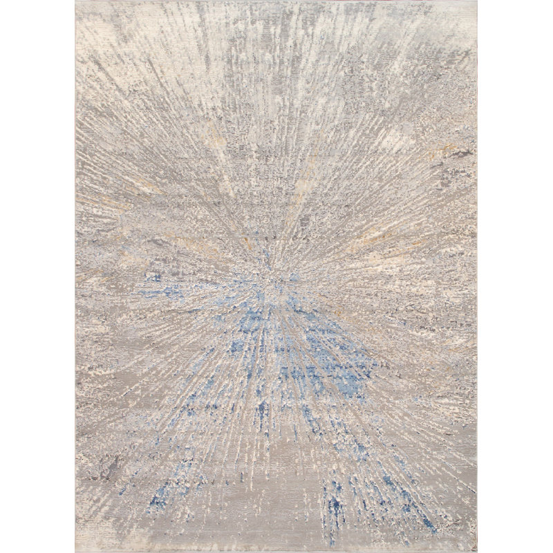 Startburst Abstract Area Rug, Rectangle  9'6" x 13'6"