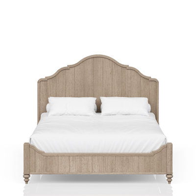 Queen Panel Bed In Sand Finish With Transitional Casual Design