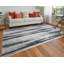 Tapis noir / gris à motif abstrait Devia-1837274104
