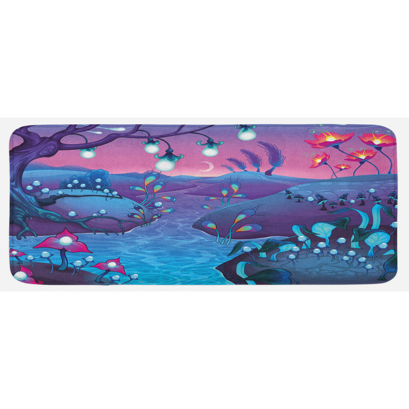 Tapis de cuisine champignon