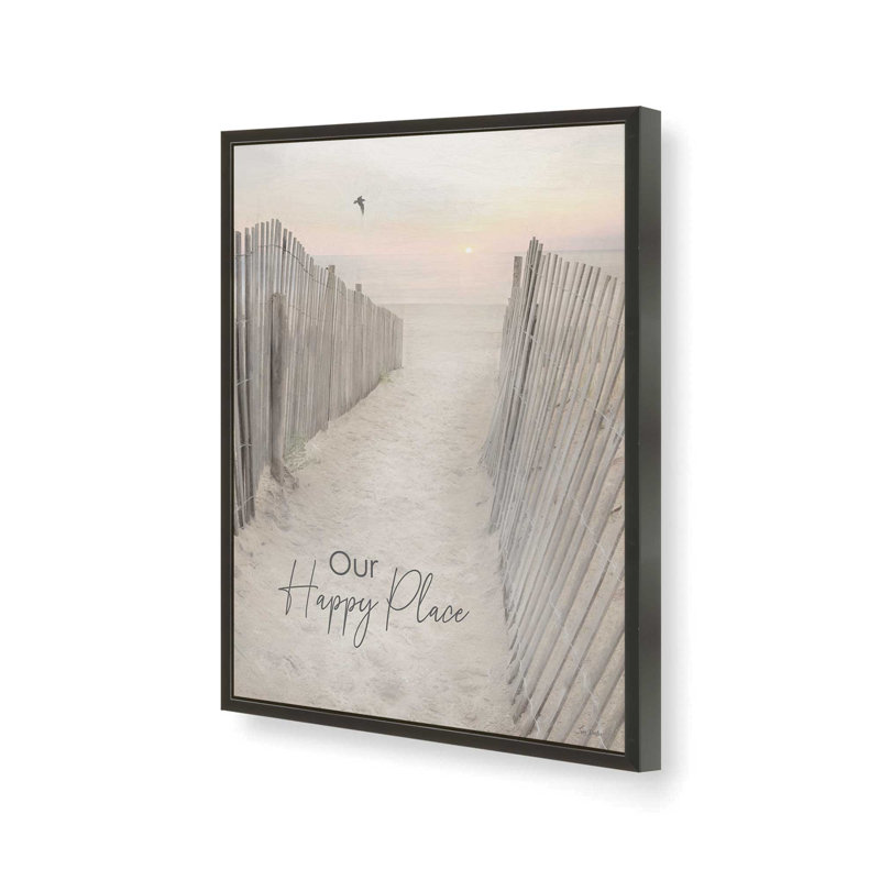 «Our Happy Place» par Lori Deiter, reproduction d'art, L 30 x H 40, Noir, Impression encadrée