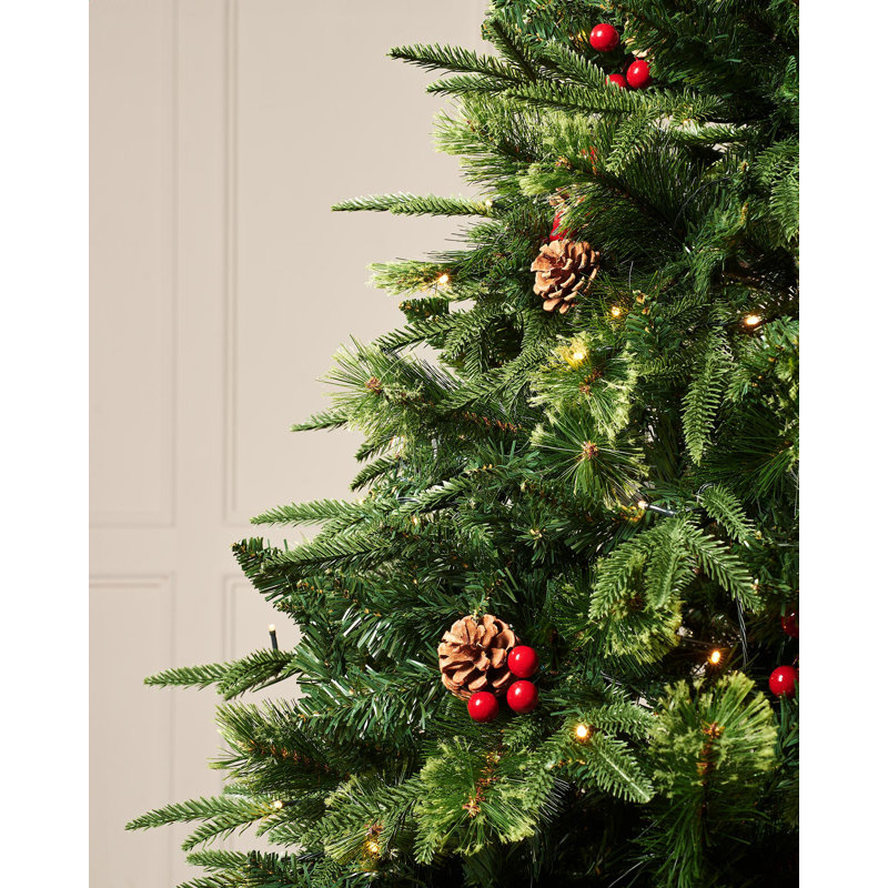 8' H Lighted Artificial Christmas Tree