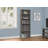 Transitional Bookcase Grey Wood-Look Shelf Unit | 3 Adjustable & 2 Fixed Shelves | Space-Saving | Anti-Tipping Hardware-1006005392