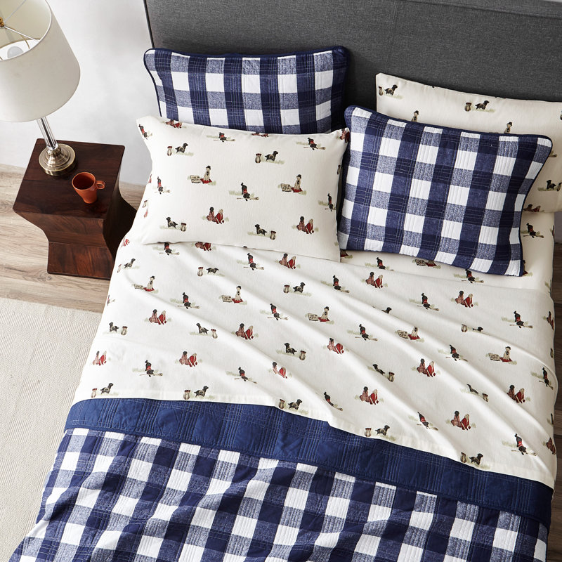 Ensemble de draps 100% coton 200 fils, Ensemble de draps pour lit simple avec 1 taie d'or, Patrouille de ski
