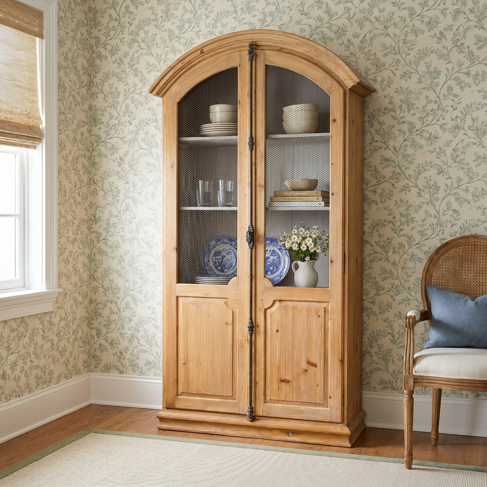 Everby Pine Accent Cabinet