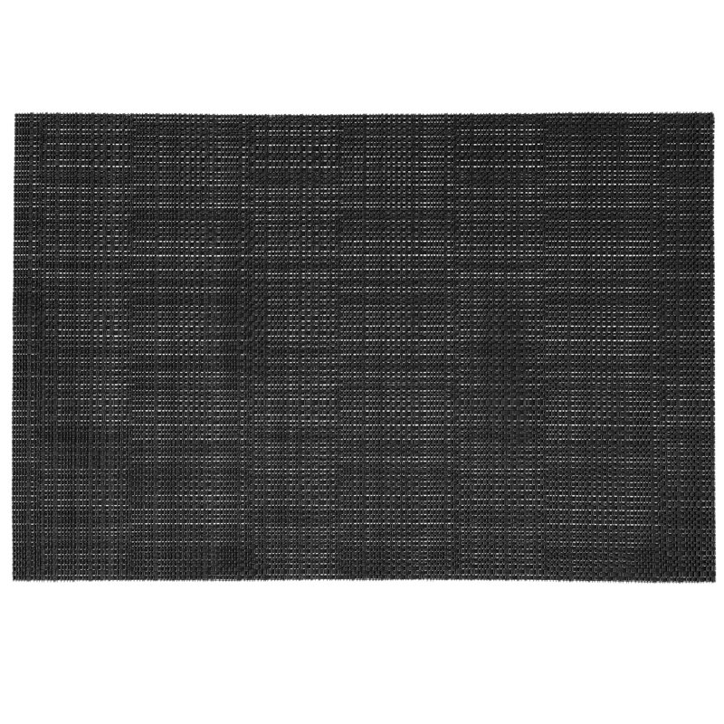 Ensemble de napperons en vinyle 6 pièces Salena, Noir