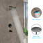 Pomme de douche ronde 10 pouces avec ensemble de douche mural et robinet à main-59390500