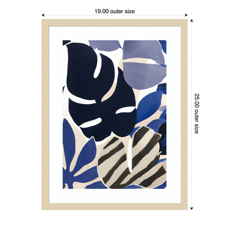 «The Blues» par Merel Takken, impression sur bois encadrée, H 25 po x l 19 po