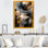 Reproduction d'art sur toile marbrée dorée et noire Euphoria V