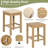 5 Piece Outdoor Bar Set, Acacia Wood Bar Table And Chairs Set With Beige Cushions, Rectangular Patio Dining Set With 4 Stools For Patio, Backyard, Garden-1197353165
