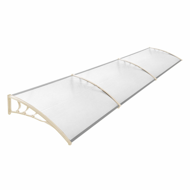 Garden Sanctuary 270 W x 100 D Window Door Awning Canopy with Brackets