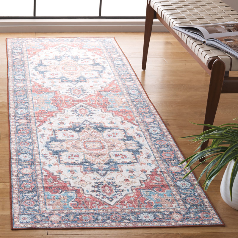 Sasho Performance Machine Washable Oriental Rug, Runner 2'6" x 8'