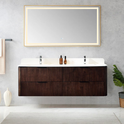 Ensemble de meuble-lavabo mural 60 po