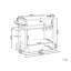 STALETTI Beliani Bar Cart with Steel Frame and Powder Coated Steel Outer Material-106691540