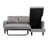 Darea Velvet L-Shaped Sectional Reversible