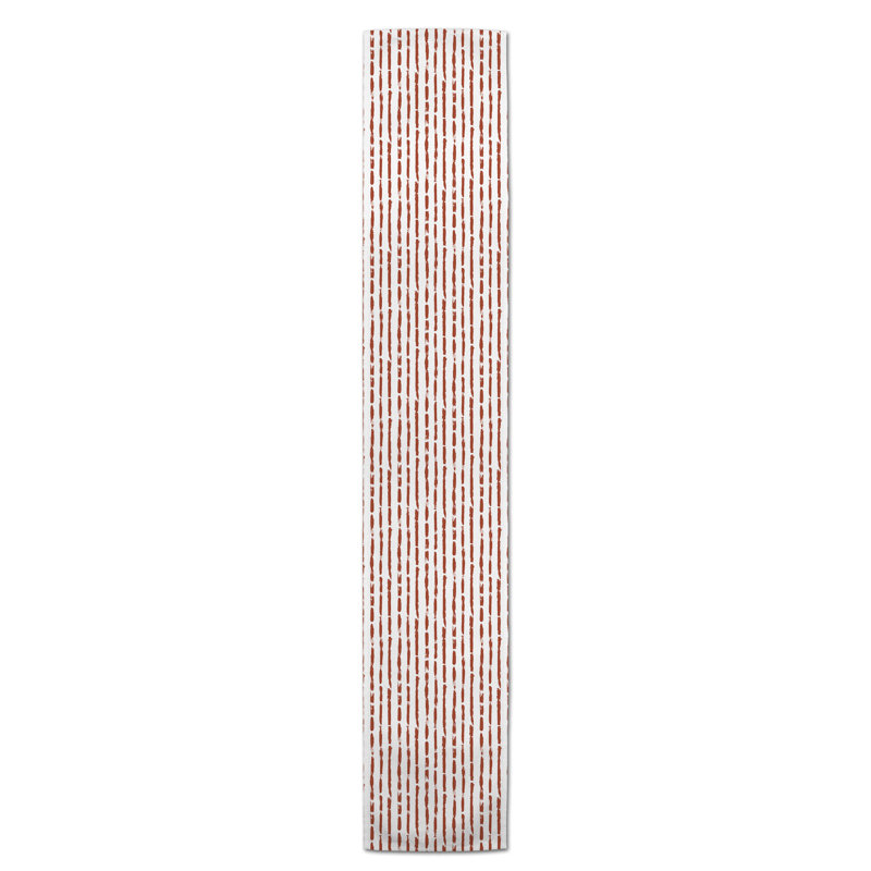 Chemin de table Zaki, 90 po x 16 po, Rouille