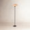 70" Dimmable Linen Floor Lamp