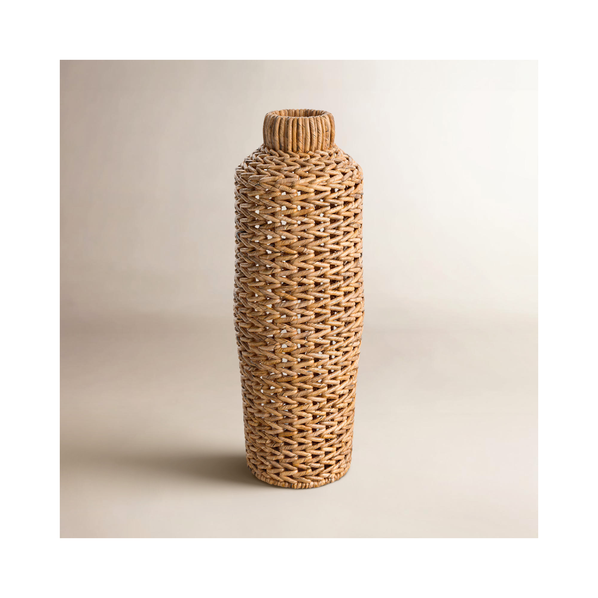Cenedra Rattan Table Vase, 22" H x 8" W x 8" D