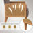 Upholstered Accent Chair With Rattan Arms And Solid Wood Legs-1344288143