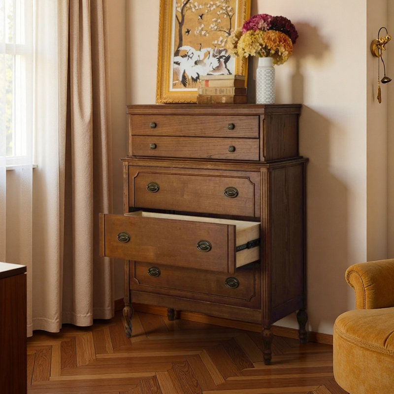 Commode décorative à tiroir rétro, H 49,61 po x l 35,43 po x P 18,9 po