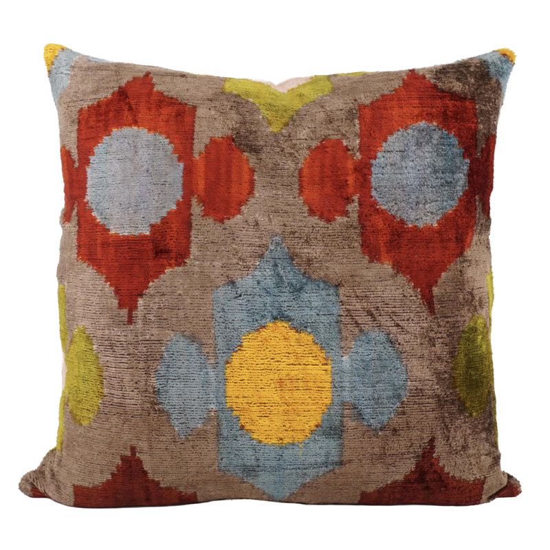 Celino Square Silk Velvet Pillow Cover And Insert