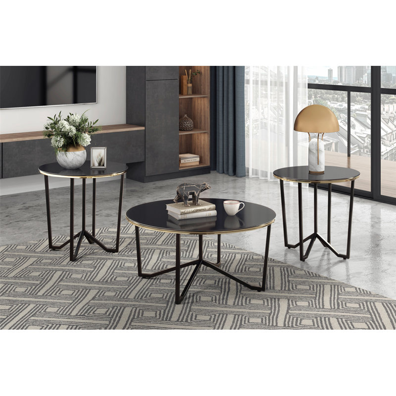 Ensemble de tables basses et tables de bout Modern Modern