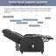 Upholstered Heated Massage Chair-1247823867