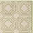 Arneshia Geometric Green/Beige Area Indoor/Outdoor Area Rug-457911807