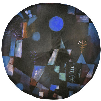Coussin de plancher plein lune klee paul