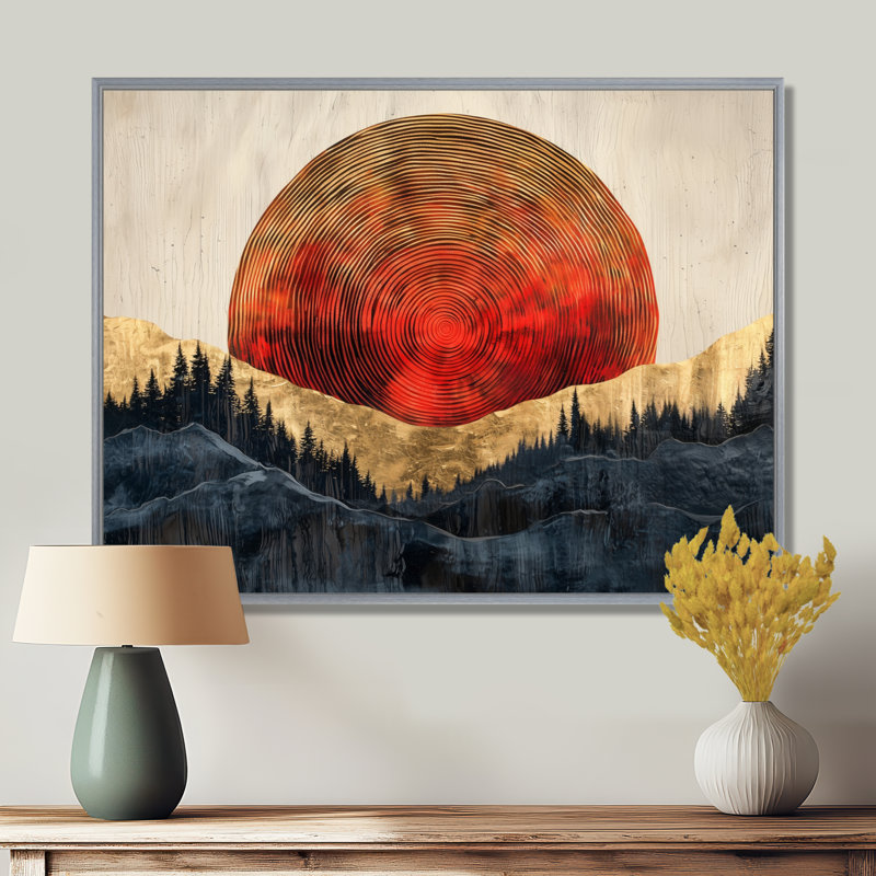 Graeff - Landscapes Canvas Art Print, H 30 po x l 40 po, Cadre flottant, Argent argent
