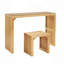 Ensemble de table et banc de salle à manger en pin naturel