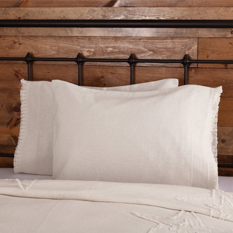 Burlap Natural 100% Cotton - Set of 2, Standard, Antique White