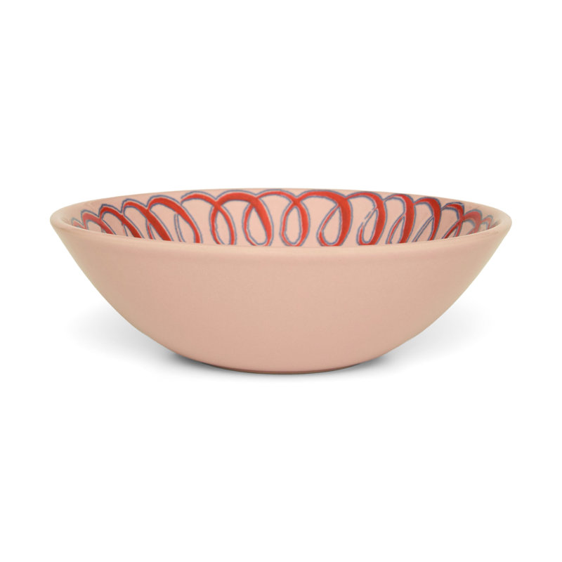 Amalfi Cereal Bowl - Lime - 7", Pink