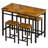 5 - Piece Rustic Bar Table Set-1400396656-1400396658-1400395917
