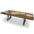 Pheraea Walnut Metal Base Dining Table-87038680