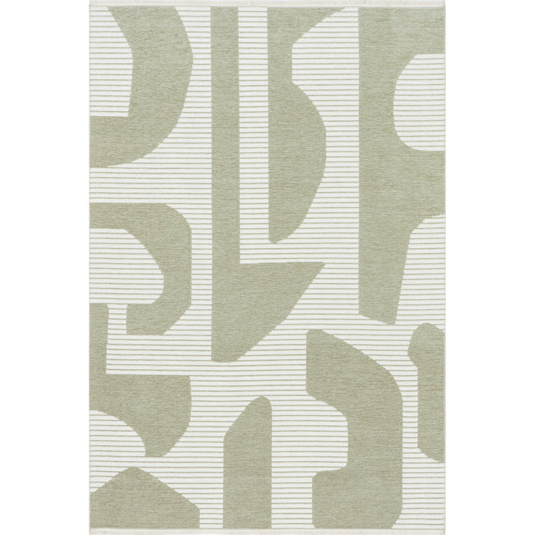 Modern Abstract Reversible Machine Washable Area Rug