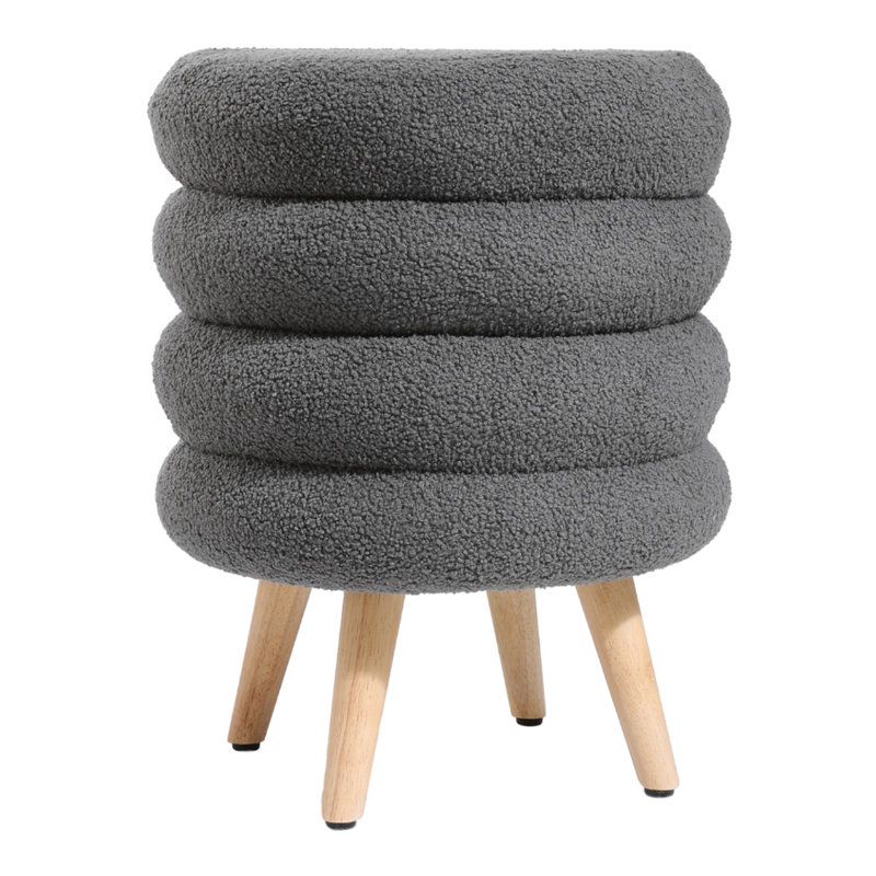 Manufactured Wood Accent Stool, Grey