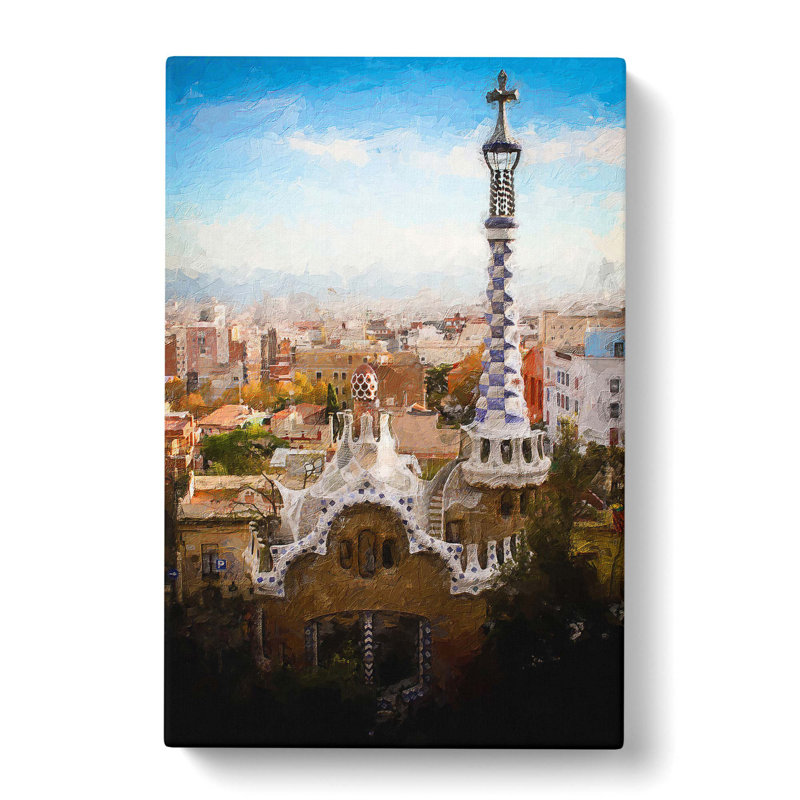 Parc Guell In Barcelona Spain - Wrapped Canvas Painting, 76cm H x 50cm W x 3cm D