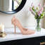 Sagebrook Home 9" Laxmi Pink Quartz Resin High Heel Statuary