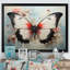 Minimalisme, papillon blanc sur toile-439636170-439636147