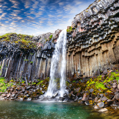 " Svartifoss Waterfall "