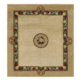 Art Deco One-of-a-Kind 8'10X9'8 Hand Knotted Area Rug