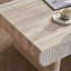 Medieval-Style Modern Faux Marble Coffee Table With Storage