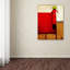 «Red Dog with Apple» d'Izampo, reproduction sur toile tendue-24035312