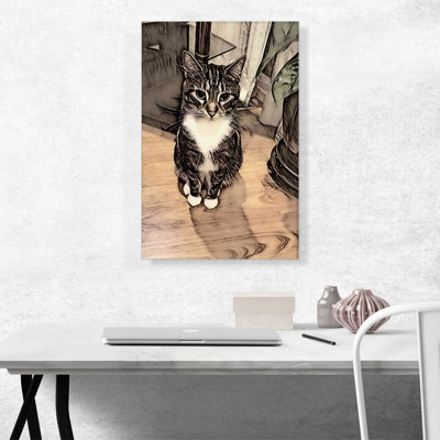 Reproduction d'art graphique sur toile Aegean Cat Breed Sitting