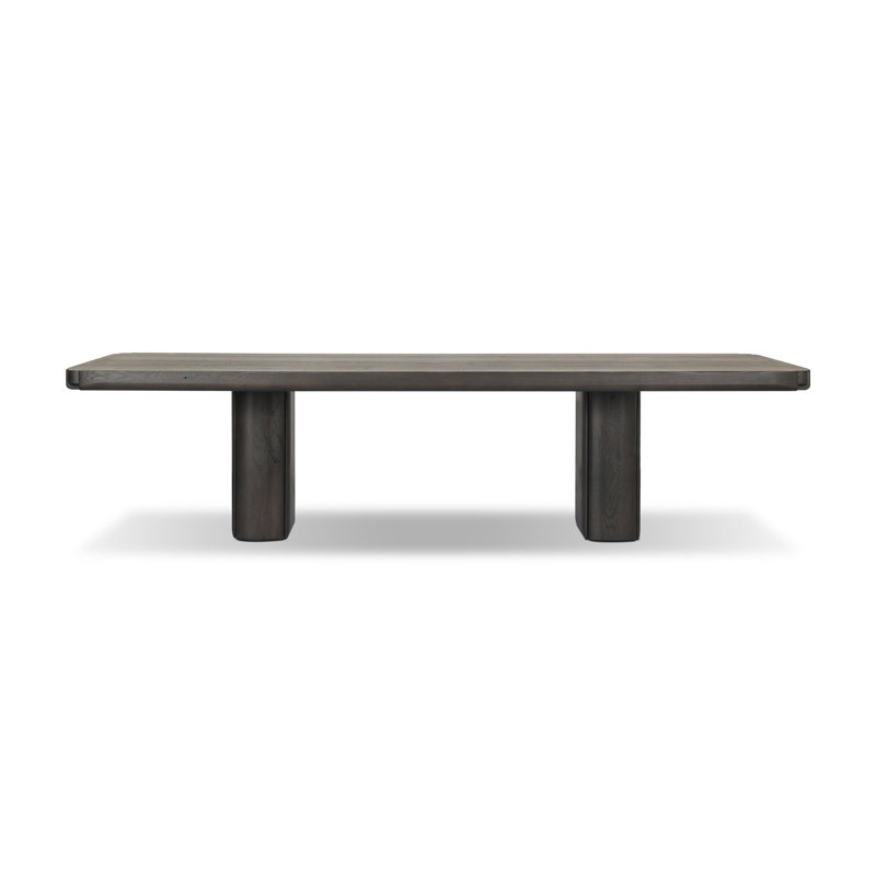 Hurley Rectangle Oak Double Pedestal Dining Table, 30" H x 120" W x 46" D