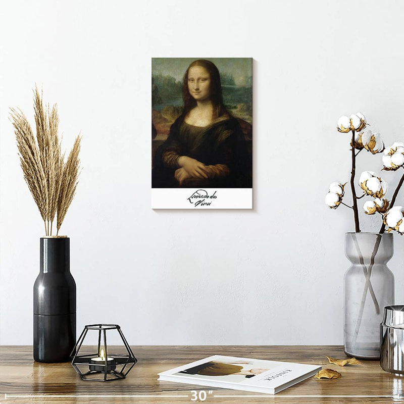 Affiche de l'exposition «Mona Lisa Da Vinci», H 12 po x l 8 po